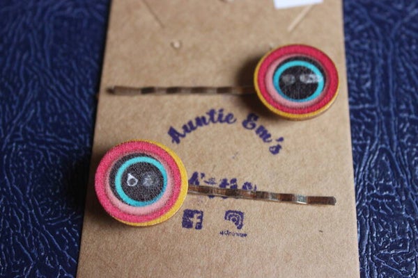 Wooden hair pins (31839)