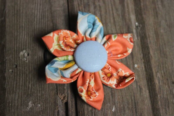 Peach pony tail tie (363)