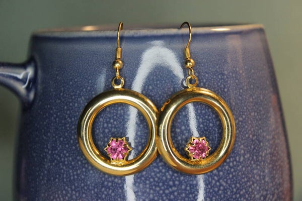 loope pink earrings (50c)