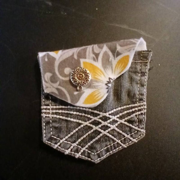 Mini felt flap pocket (5456)