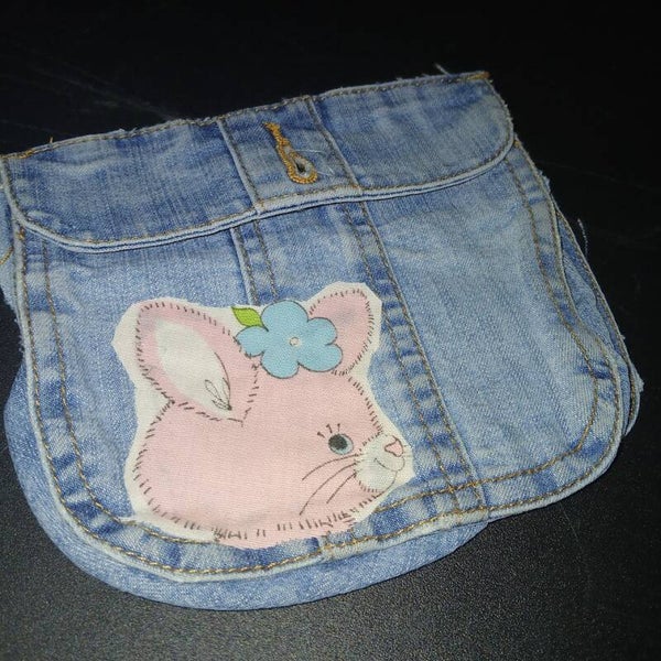 pink bunny jean pocket (5728)