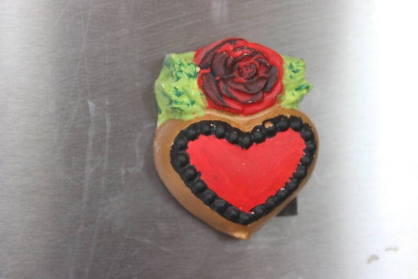 Rose heart magnet (6150)