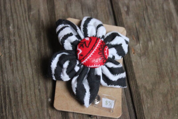Zebra cowboy name badge holder             ( 69341)