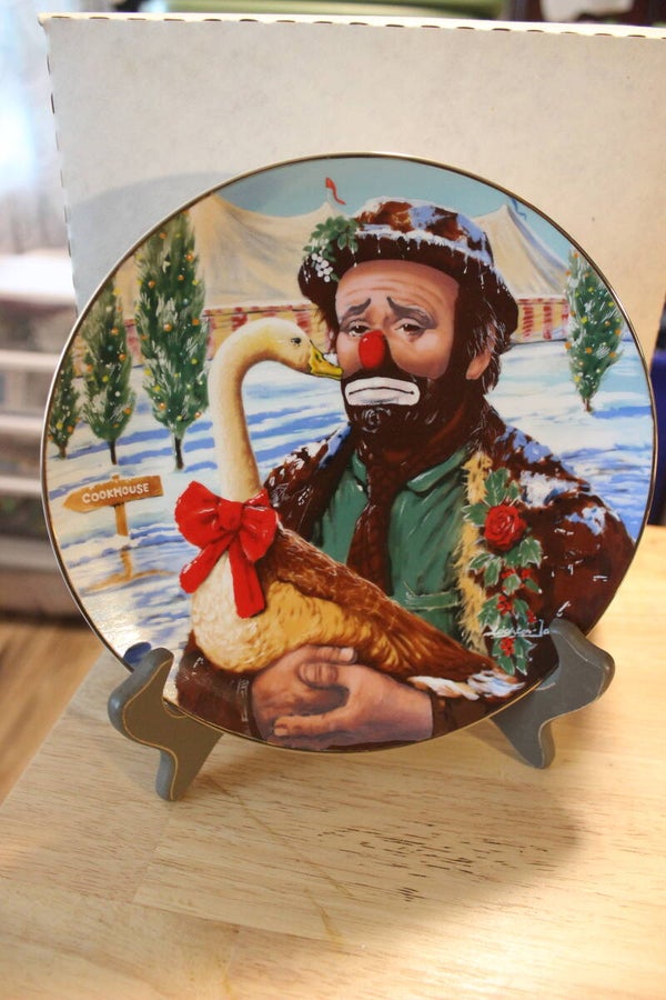 Emmett Kelly Christmas feast collector plate