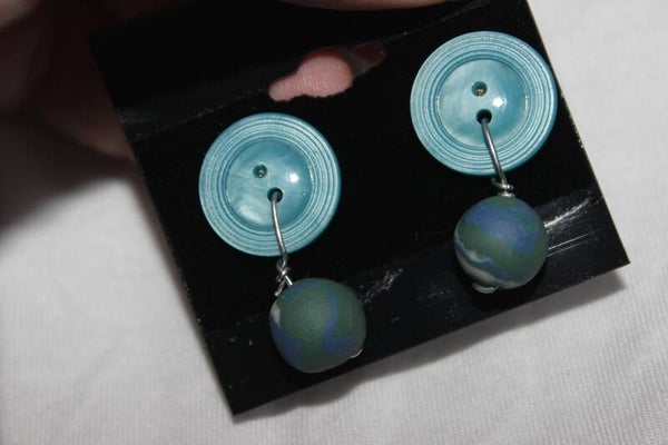 Vintage beads dangle earrings   (BB6090)