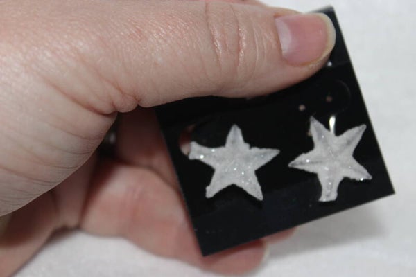 Star earrings   CLIP ONS (CS2)