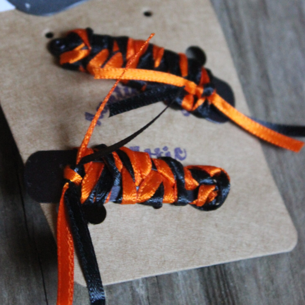 Tiger Ribbon Barrette  (344)