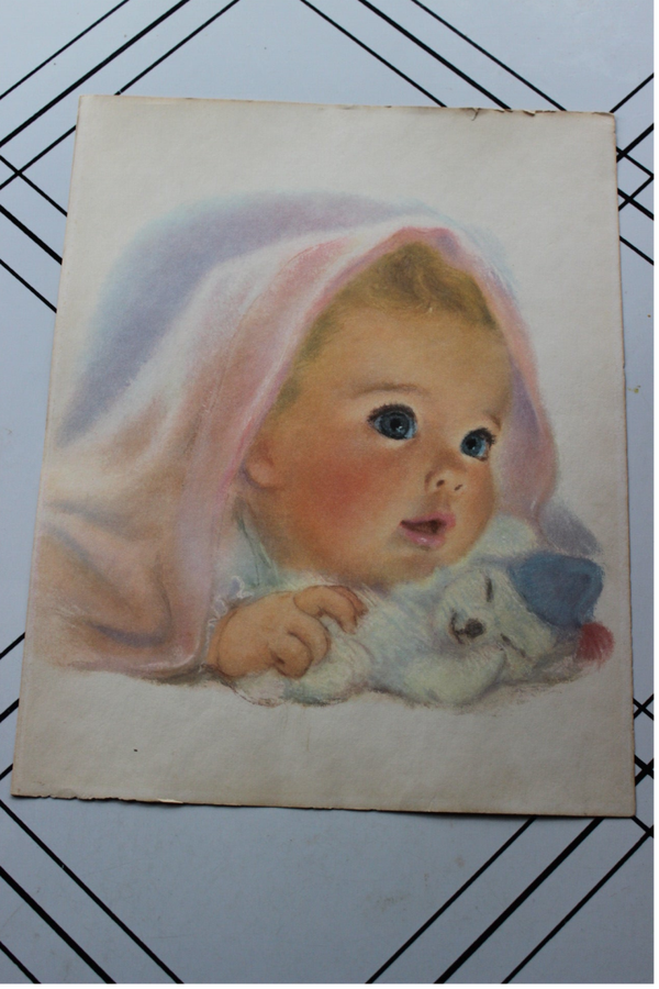 Northern Tissue babies print......Baby and bear