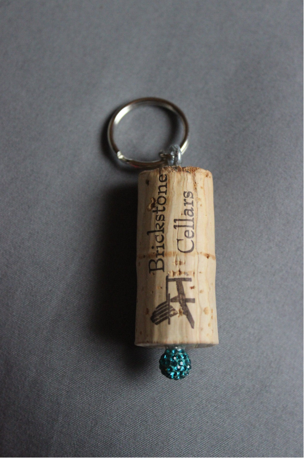 Brickstone wine cork keychain (12333)