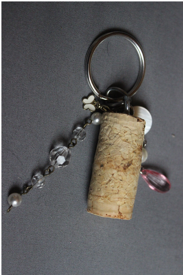 Butterfly pink keychain (12370)
