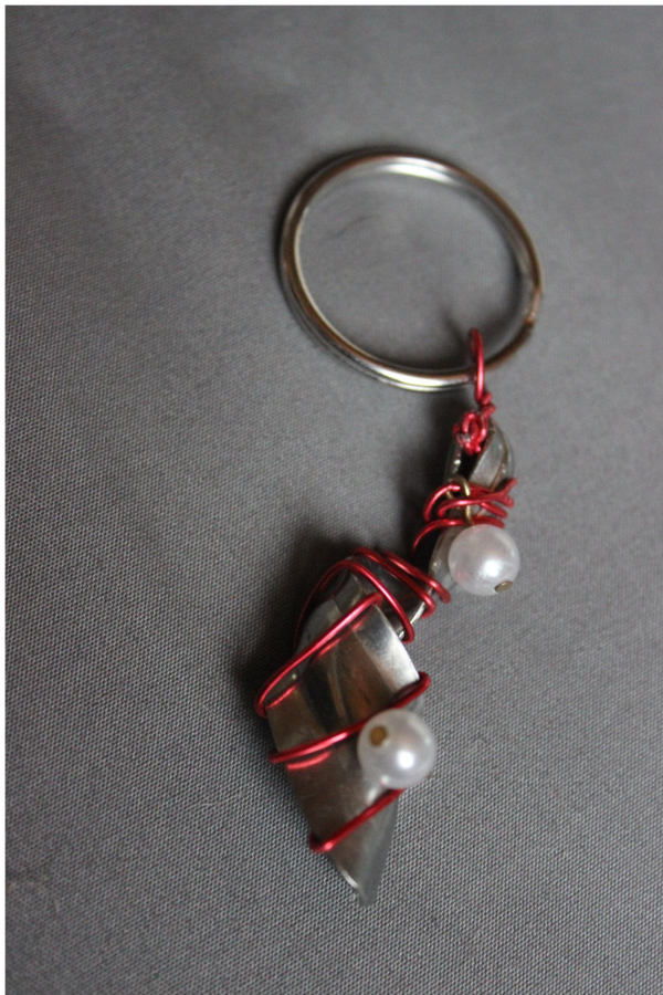 PEARL swirl keychain (12374)