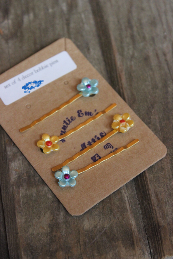LIttle flower hair pins (56310)