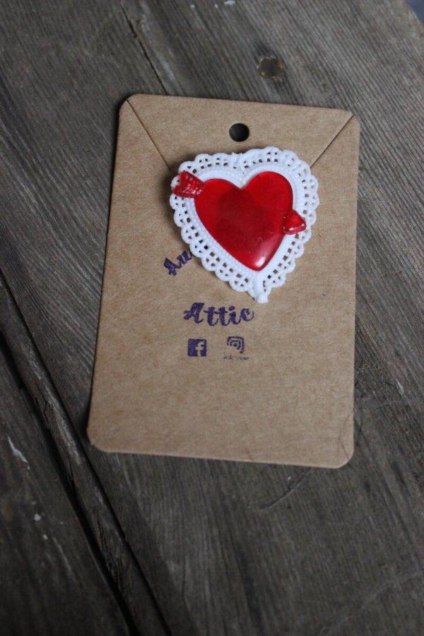 Be my Valentine Heart pin ( 0893)