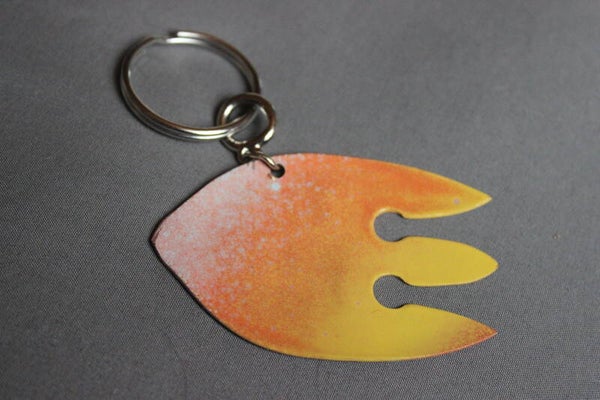 Flame Fishy keychain (12377)