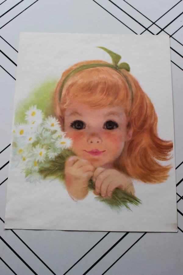 Northern Tissue babies print......Red haired girl and Daisys
