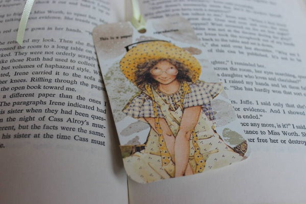 Yellow Hobby Girl bookmark (20139)