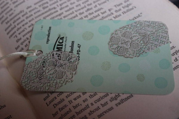 Green Rubber lace Bookmark (20151)