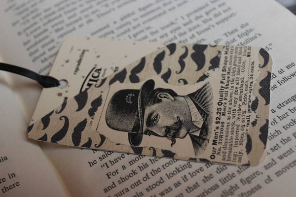 Mustache Bookmark (20159)
