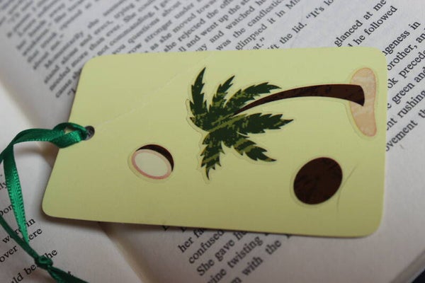 Coconut Palm tree bookmark (20224)