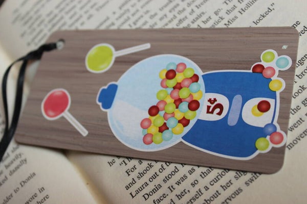 Bubble gum bookmark (20233)