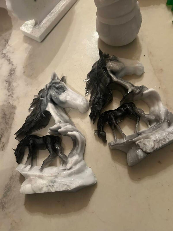 lil horse statues