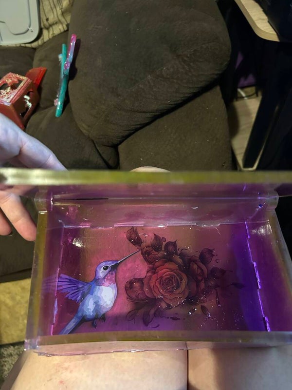 hummingbird memory box