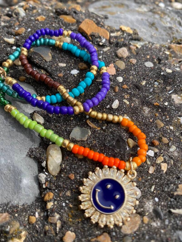 Smiley ketting zon