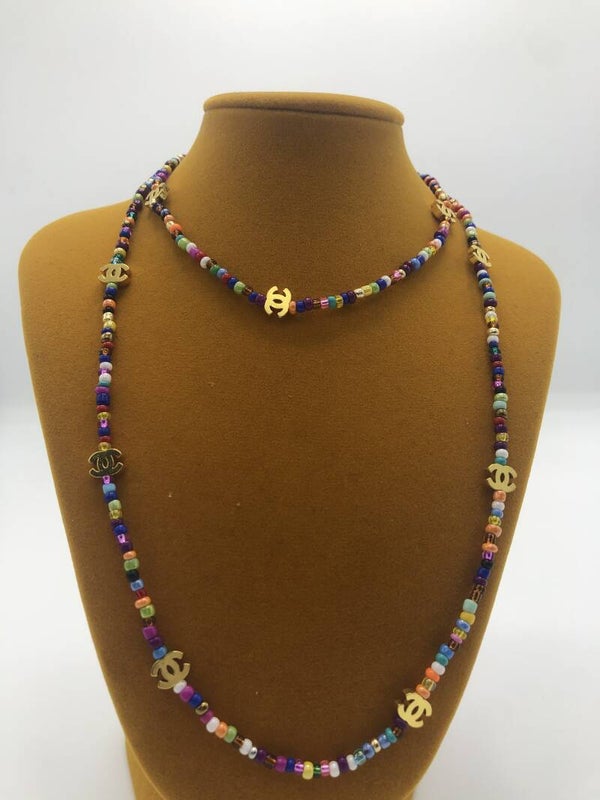 Long XXL necklace mixcolour