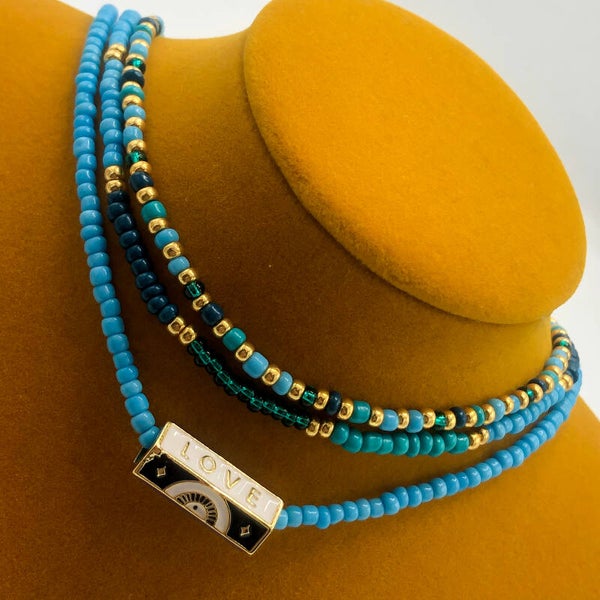 Icon turquoise necklaceset