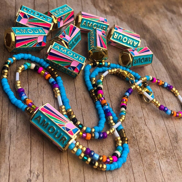 Double amour necklace