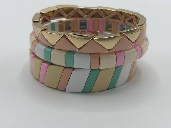 Pastel bracelets
