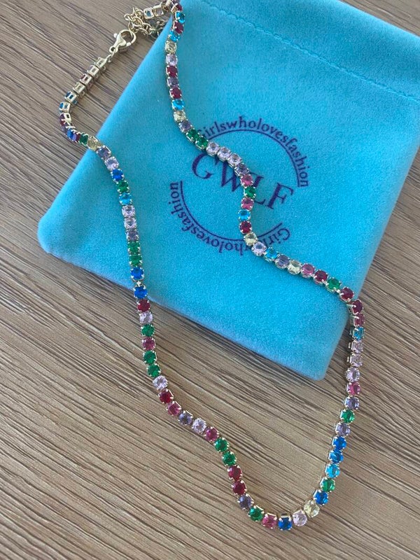 Tennis choker multicolour