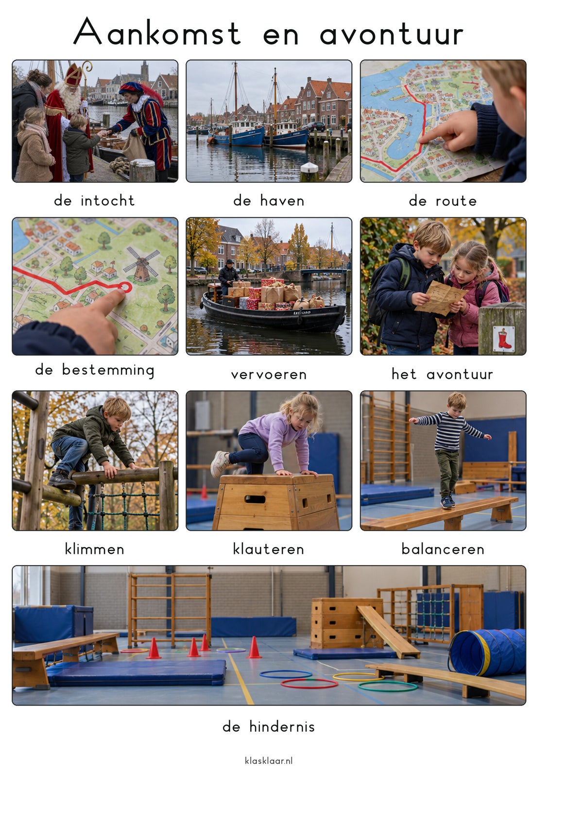 Woordenschat Sinterklaas / Woordenschat / Gr. 1/2 | Klasklaar