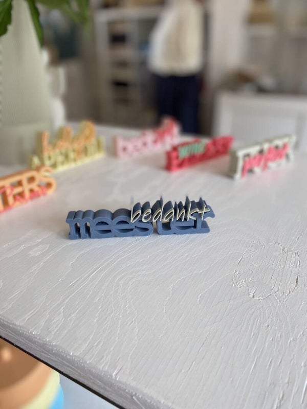 Wordpop Bedankt Meester