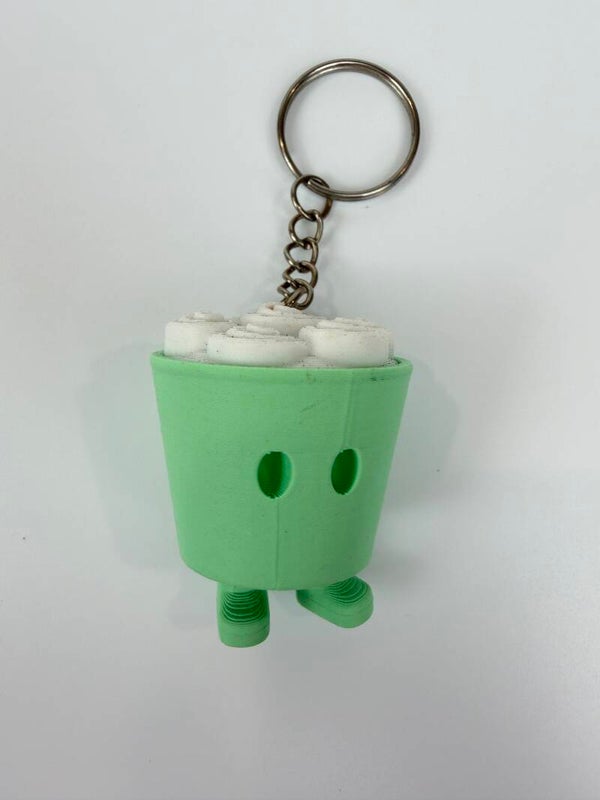 Sleutelhanger Rose Cupcake