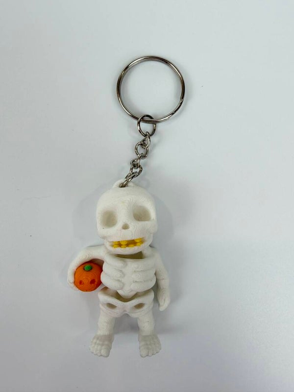 Sleutelhanger Holding Pumpkin skeleton