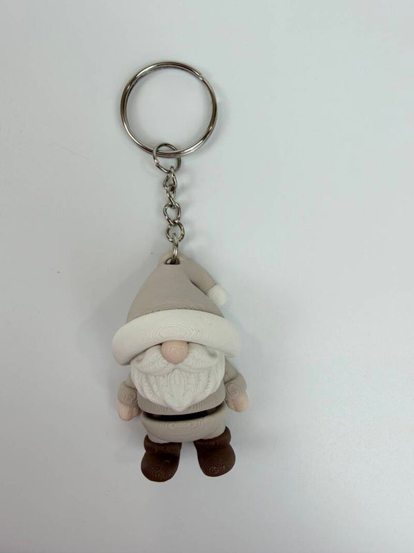 Sleutelhanger Gnome Grijs