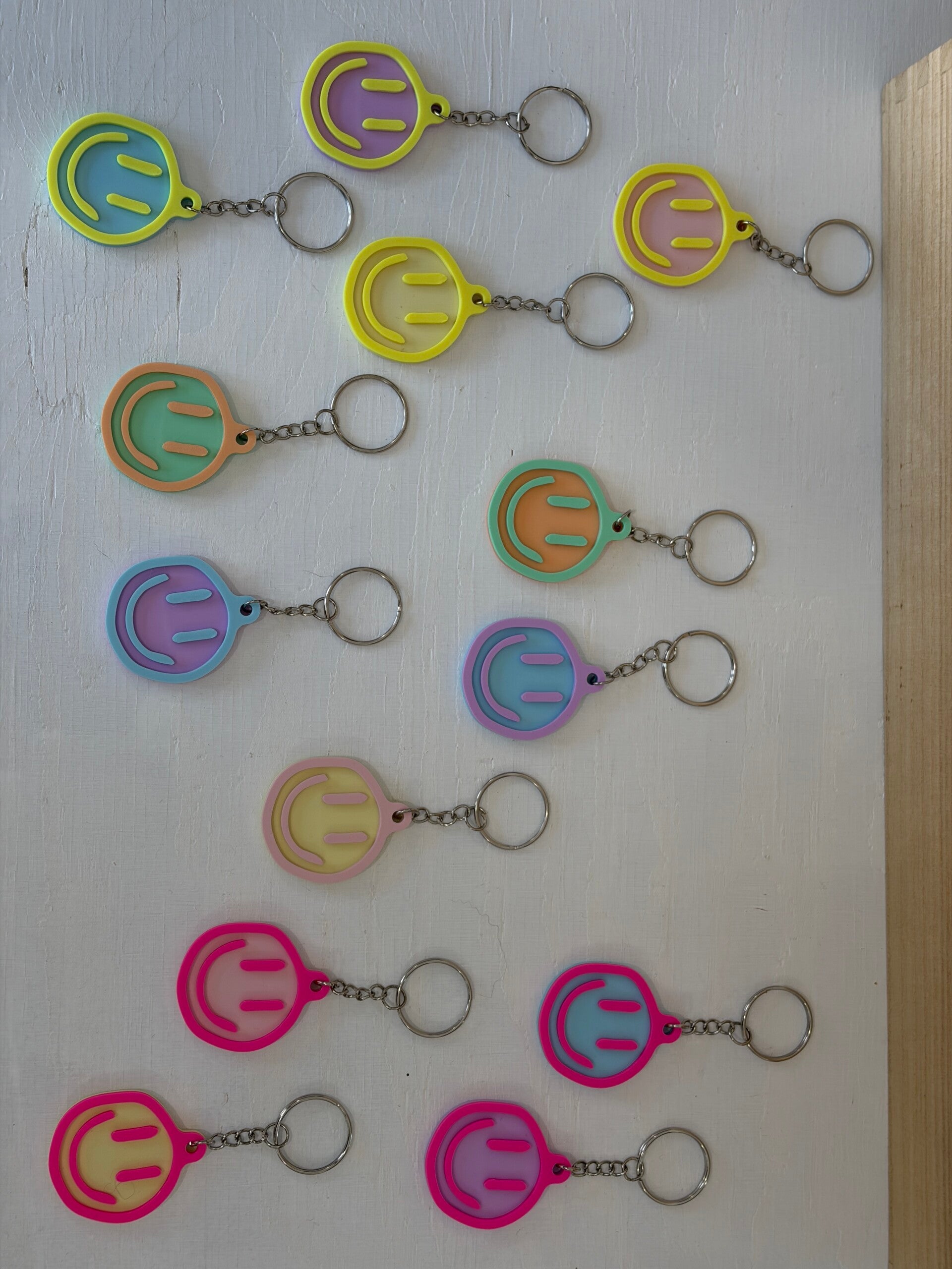 Smiley sleutelhanger