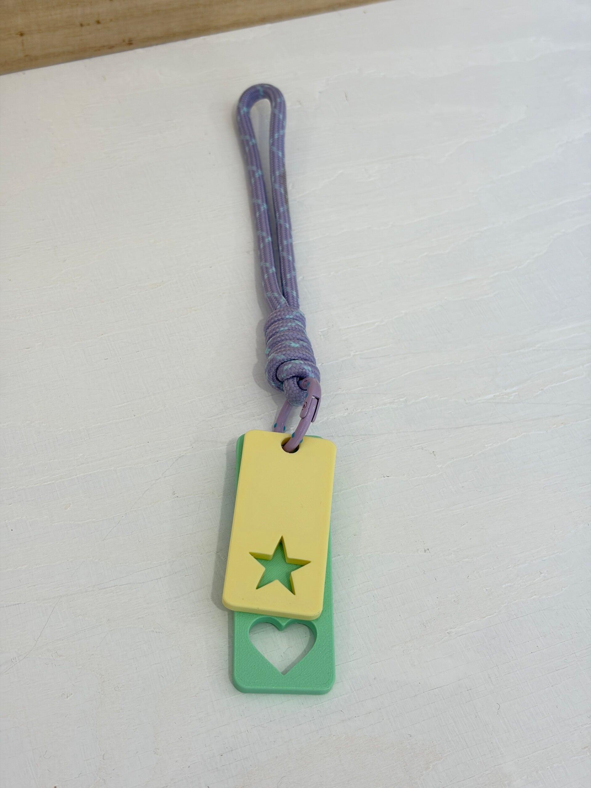 Sleutelhanger Hartje Rechthoek