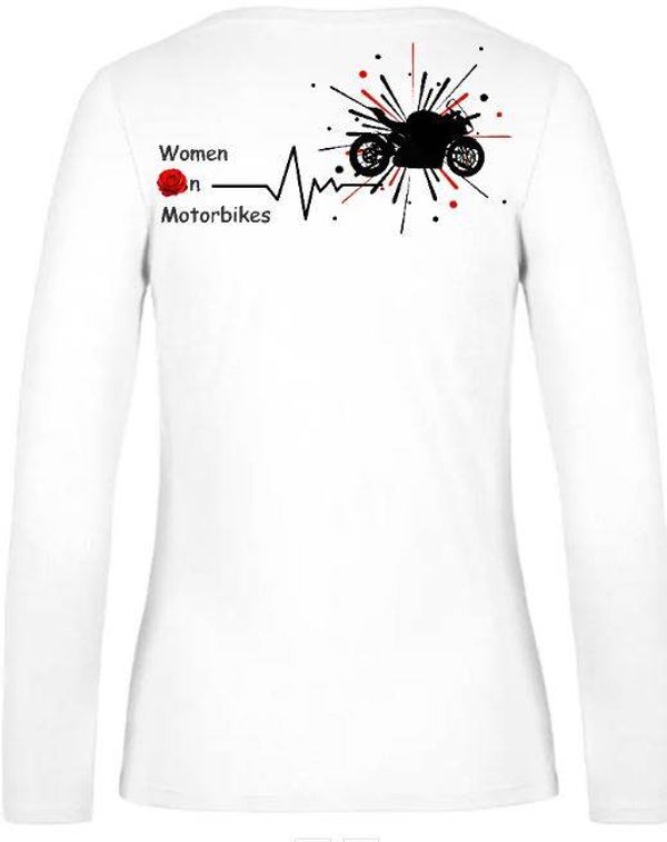 T-shirt lange mouw ronde hals dames
