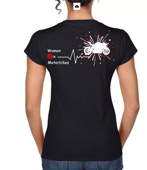 T-shirt korte mouw V-hals dames