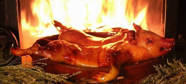 LECHONA AL HORNO CON PATATAS