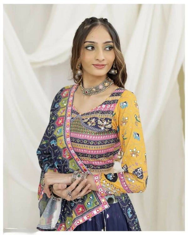 Muslin cotton lehenga