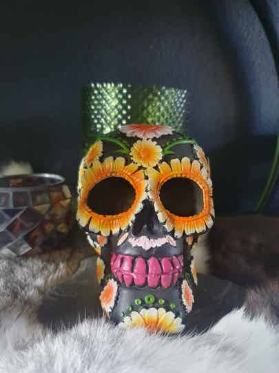 Dia de los Muertos Mexicaanse Doodshoofd Margriet