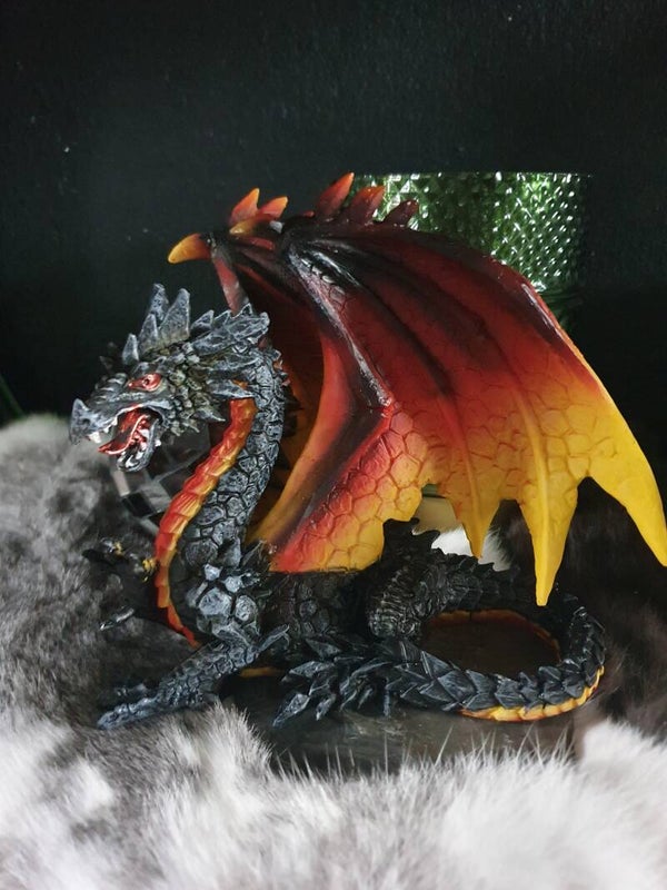 Beschermer van de Nacht Obsidiaan Draak
