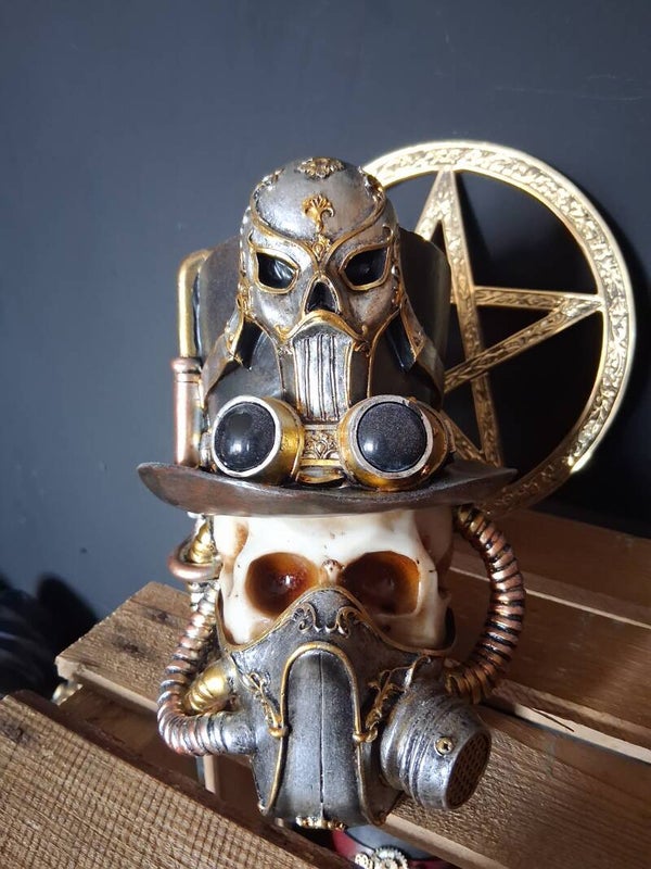 Puckator - Schedel Steampunk Gasmasker