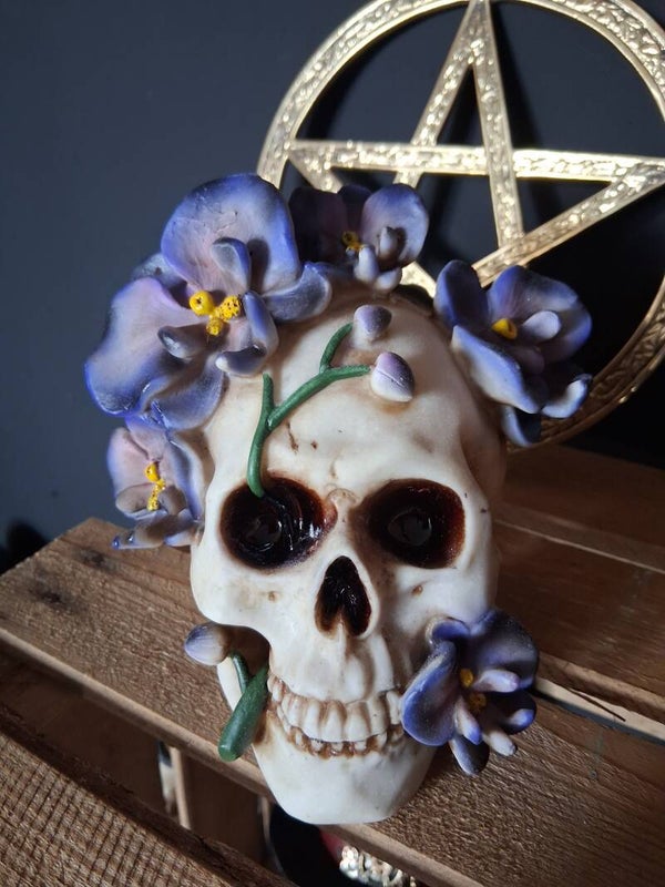 Puckator - Paarse klimop Schedel