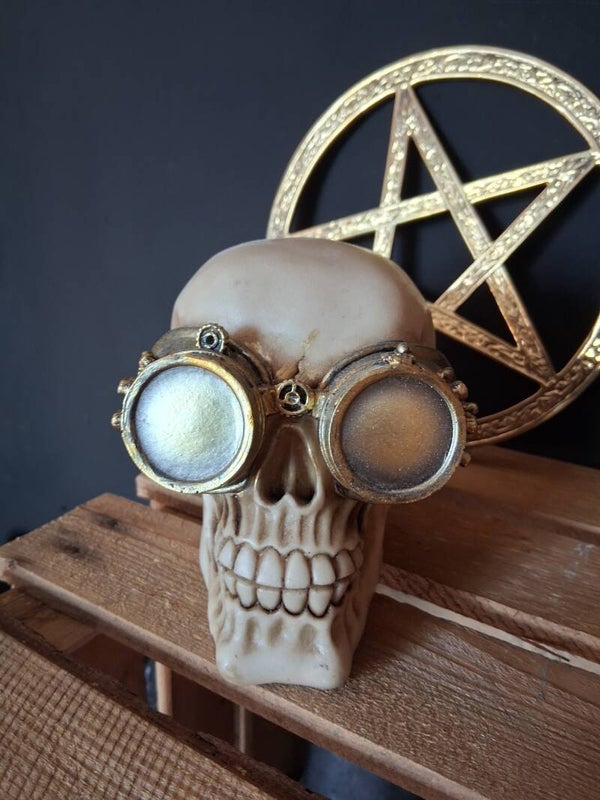 Puckator - Schedel Steampunk Goud
