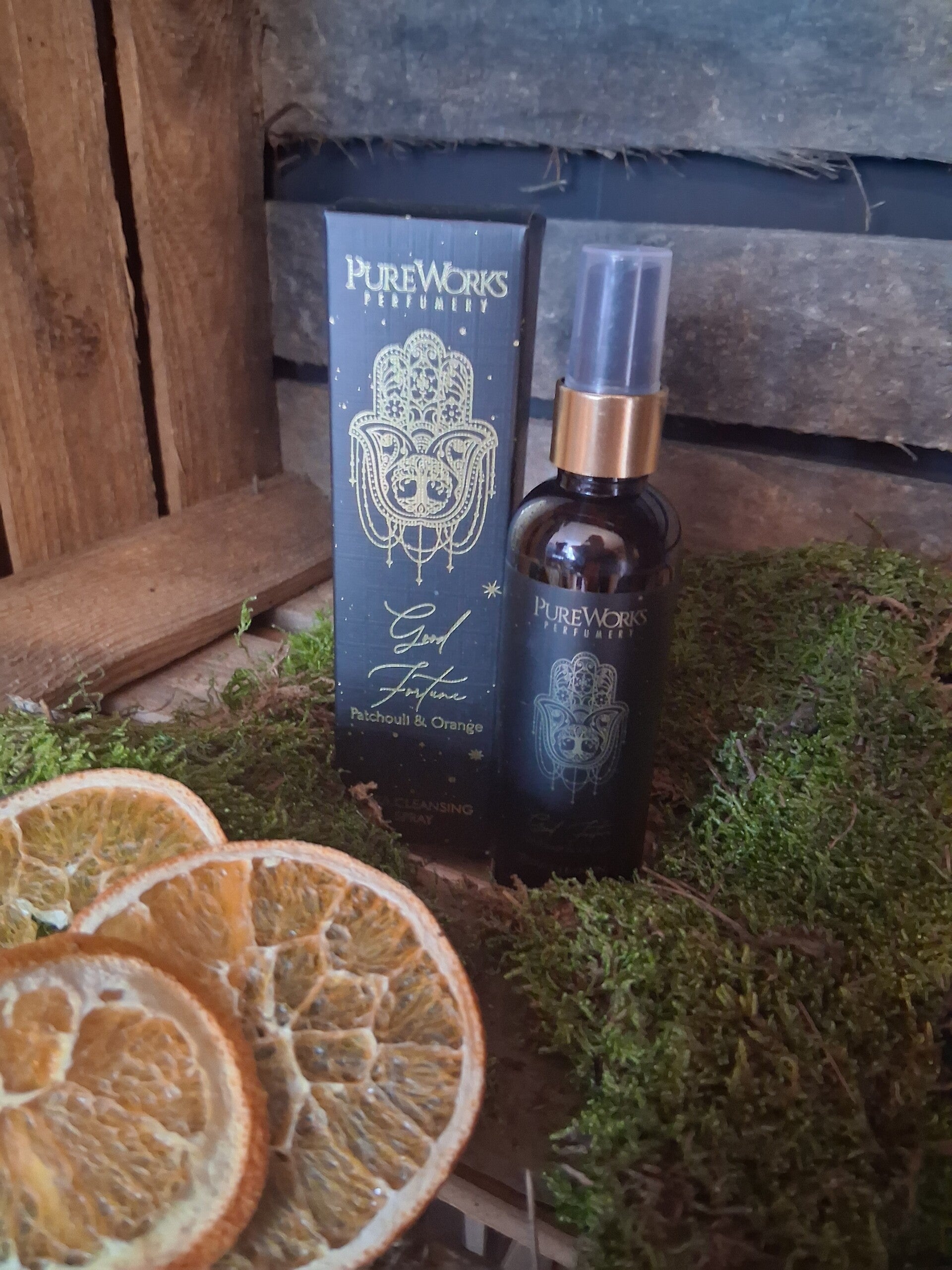 Roomspray Good Fortune Patchouli & Sinaasappel