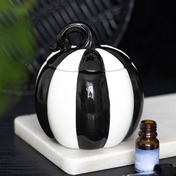 Black & White Pumpkin Wax Warmer